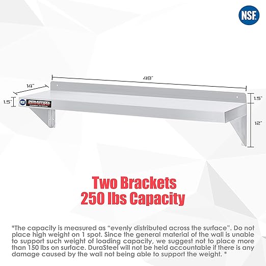 DuraSteel Heavy Duty Wall Mount Shelf - Image 3