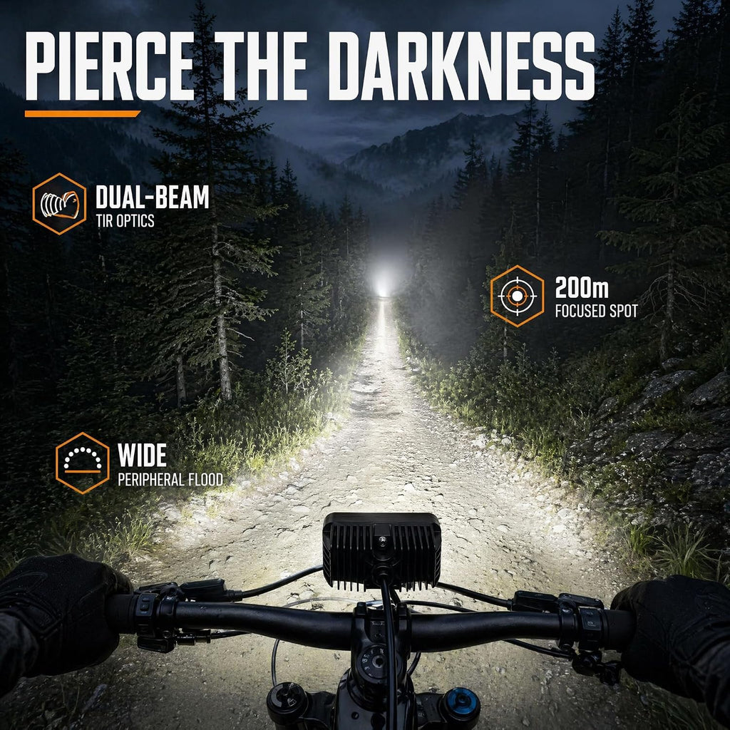 Baja Light for Ebike,Baja Light for Ridstar Q20,Universal 3 Pin Plug | White High Beam 20W 6000-6500K Compatible with Ridstar Q20 Lite/Q20 Pro, Ebike, Motorcycle & ATV
