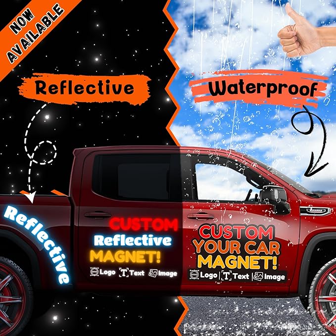 Custom Car Magnet with Your Logo ║ Advertise Your Business Vehicle Magnetic ║ - Image 4