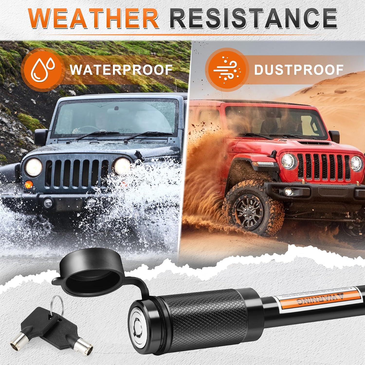 JUSTTOP Trailer Hitch Receiver Pin Lock,5/8" Dia 3-1/2" Long Pin Trailer Lock for Class III IV 2" and 2-1/2" Receiver,Tow Hitch Pin Lock with 4 Anti-Rattle Rubber O-Rings,for Trailer Truck Car Boat