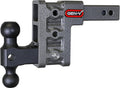 GEN-Y Hitch Tow Hitch with Dual-Ball Mount for 2" Receiver - 5" Drop/Rise with 3 Adjustable Positions, 16,000 lbs Towing Capacity, 2,000 lbs Tongue Weight, Silver