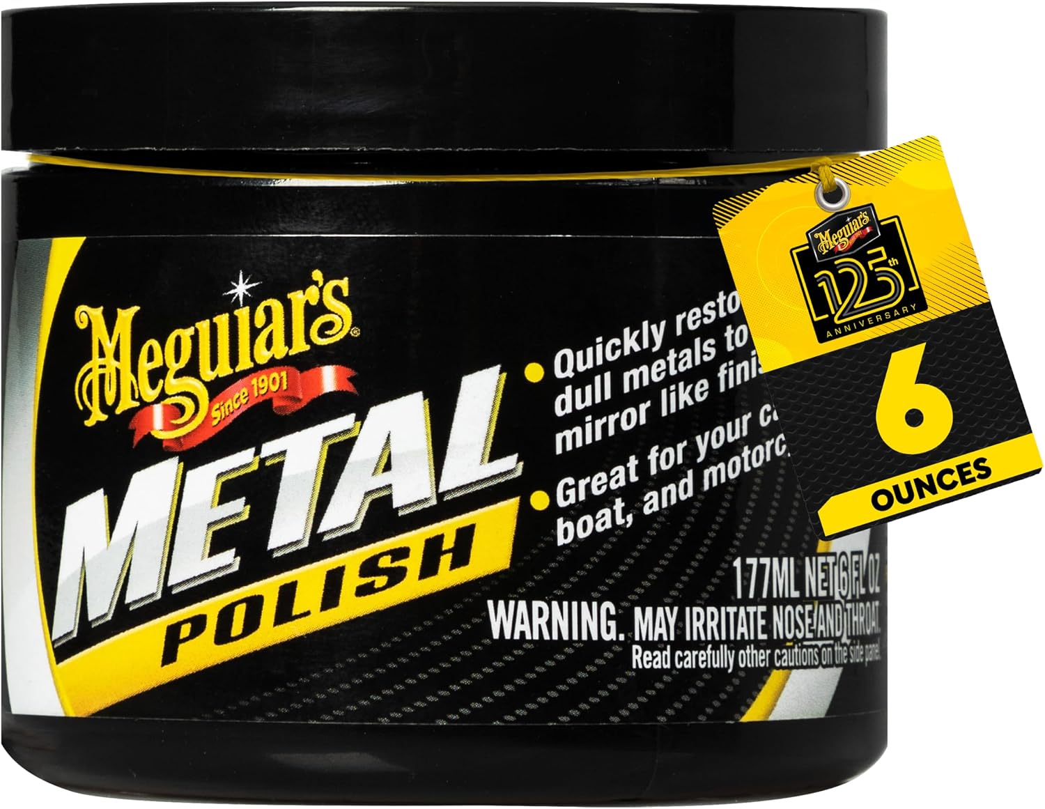 Meguiar's G211606 Metal Polish -6 Oz Container