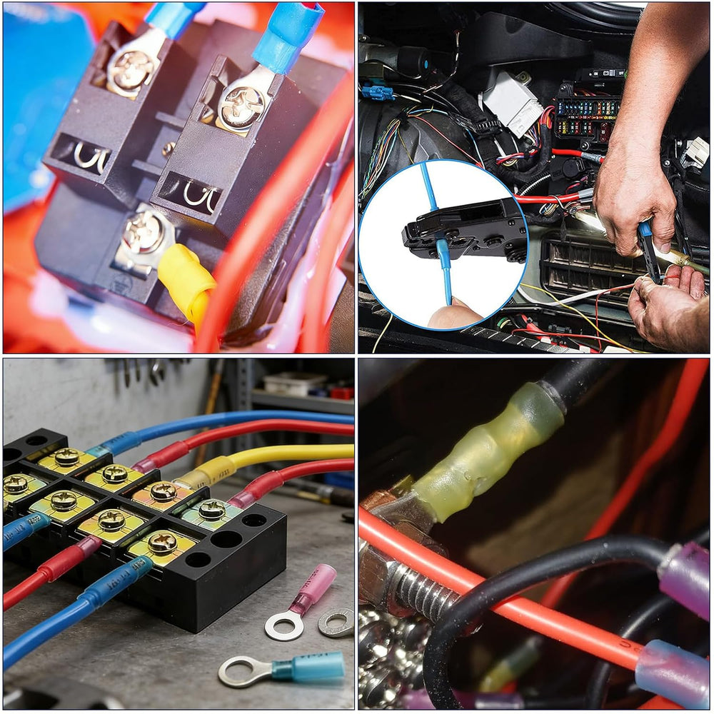 ZQZ 610Pcs Heat Shrink Marine Wire Connectors Assortment Kit, Waterproof