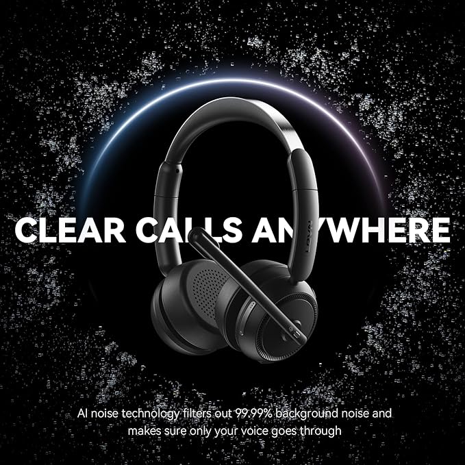 Wireless Headset with Mic for Work, Wireless Headphones with Mic for Work from - Image 2