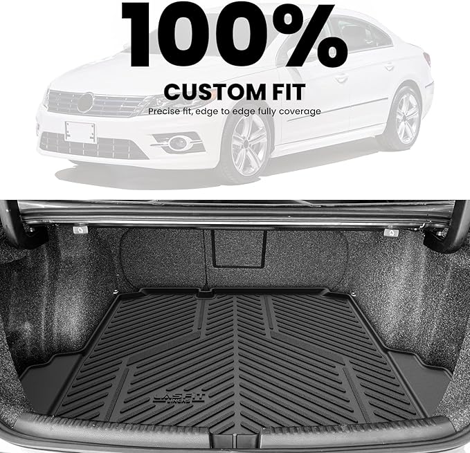 LASFIT Cargo Mat for Volkswagen Jetta 2011-2018, Custom Fit All-Weather TPE - Image 3
