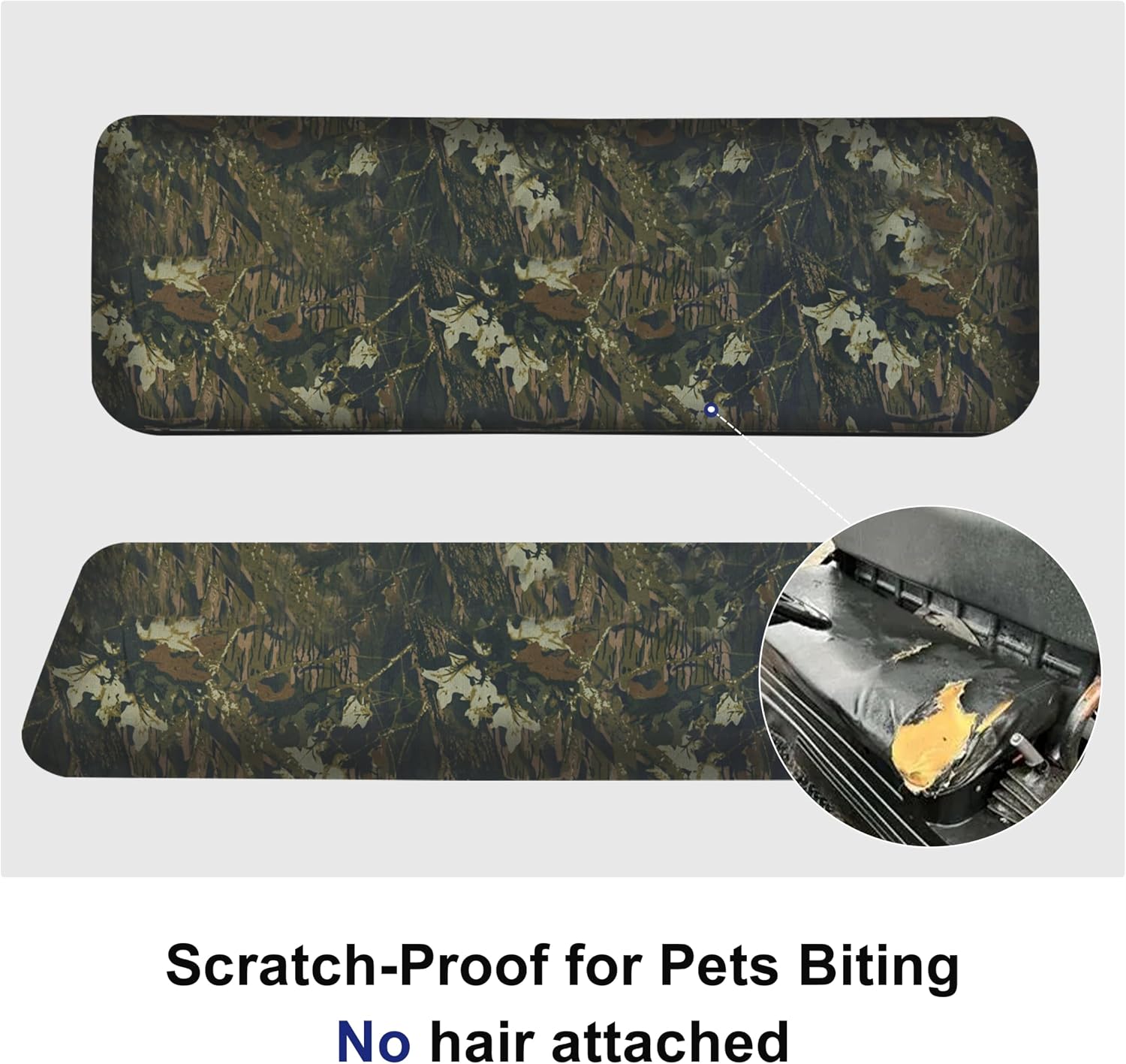 ZIDIYORUO Mule PRO Seat Covers Compatible with Kawasaki Mule PRO-FXT DXT FX DX 2015-2023 |Waterproof Coating UTV Bench Seat Covers | Sold in One Set, OEM Fit (KAF080-039) (Camo)