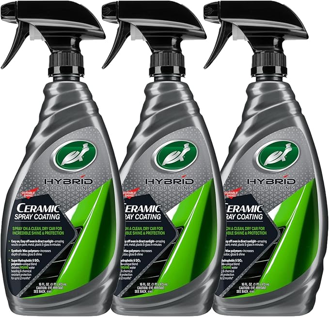 Turtle Wax 53883 Hybrid Solutions Ceramic Spray Coating, Incredible Shine and (Pack of 3)