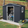 4x8 FT Outdoor Storage Shed, Metal Garden Shed