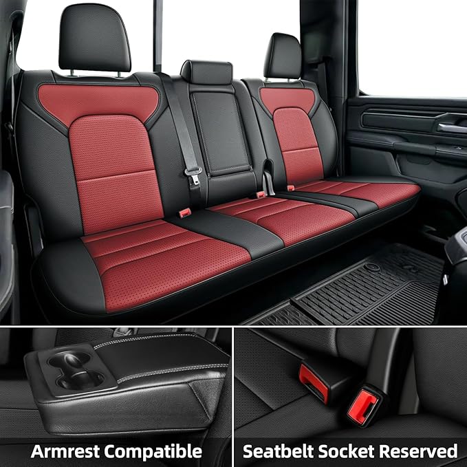 AOMSAZTO Seat Covers for Ram 2500: 2019 2020 2021 2022 2023 2024 2025 Custom - Image 2