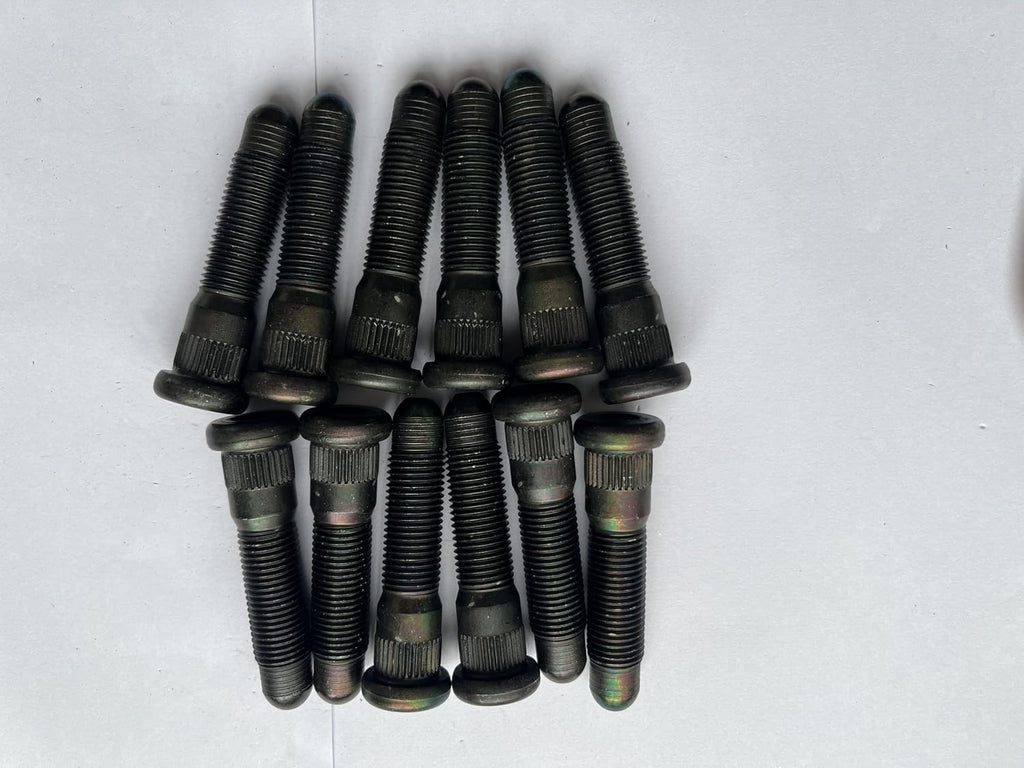 12PCS M14x1.50 Serrated Front Wheel Studs 610-674 Replacement for 2021-2025 Cadillac Escalade, Fits for 19-25 Chevrolet Silverado 1500 Colorado Suburban Tahoe, GMC Sierra Yukon Canyon