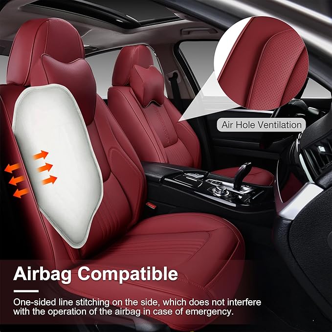 Front Seat Covers, 2 Pieces Universal Seat Covers - Image 5