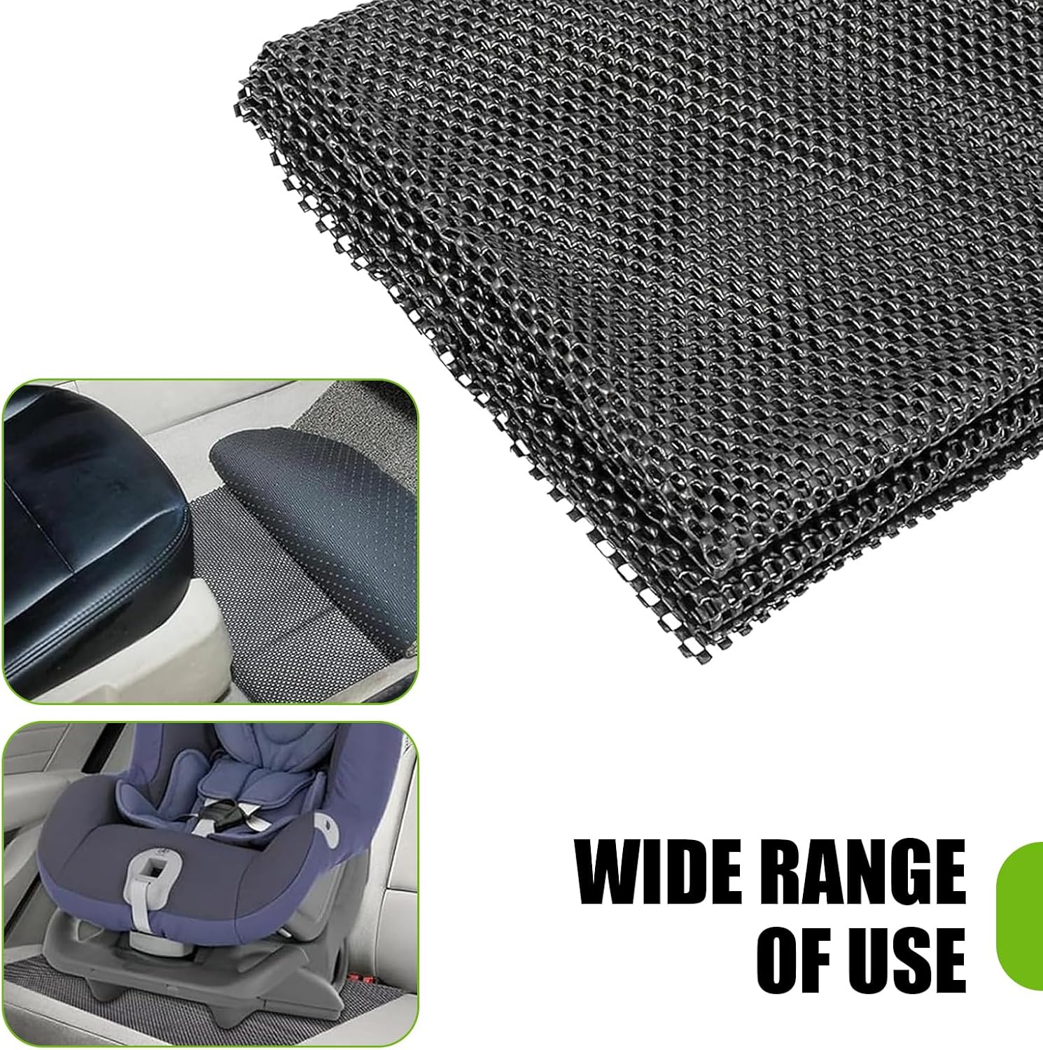 Car Roof Anti-Slip Mat, 39" x 47" Cuttable Anti-Scratch Luggage Paint Protective Pad, Drainage Breathability Cargo Storage Mat, Universal for Most Car Roof Trunk Floor (Black)