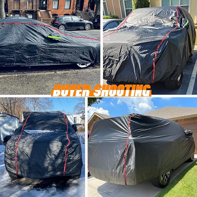 Breathable New Material, Waterproof Car Cover, Locks and Zipper Doors, - Image 6