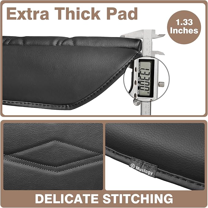 Muslogy Center Console Cover 1-Inch Extra Thick Armrest Pad Compatible - Image 4