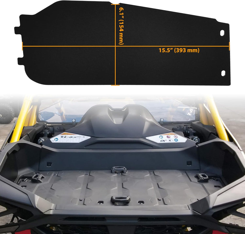 Aluminum Bed Side Doors Panels for Can-Am Maverick R MAX X RS 2024-2025 Accessories, Rear Bed Storage Guards Box Side Door Cover Panels Replace #715009154