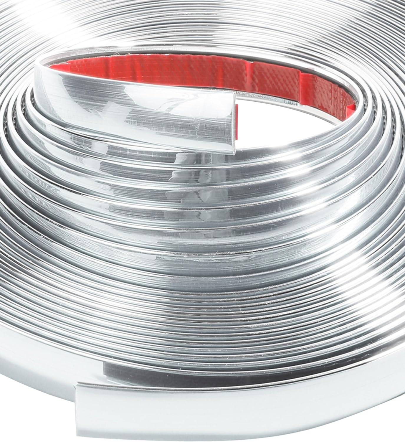 25FT Chrome Trim,Chrome Trim Molding,Car Accessories Chromes Strips for Cars,Body Side Molding Trim,Chromes Trim Tape,1/2" Automotive Trim Molding for Used on Car Bumpers,Sides,Door,Roofs