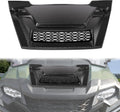 Sport Hood Scoop with Mesh for Honda Pioneer 700 2P 4P 14-25, PP Material Carbon Fiber Pattern Front Hood Cover with Sleek Mesh Ventilation Hood Scoop for Honda Pioneer 700-2 700-4 2014-2025