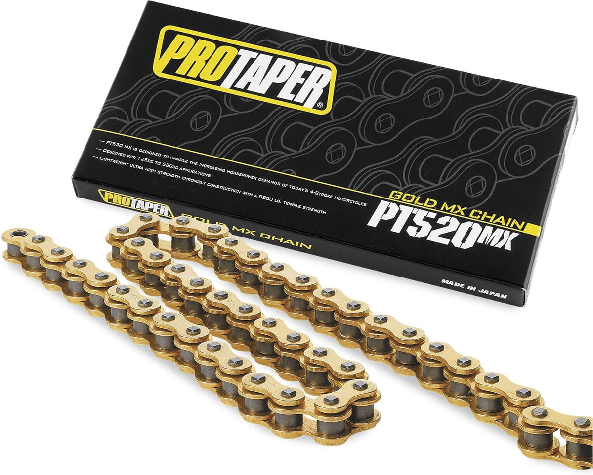 pro taper 520 mx chain (120 links) (gold), main product view