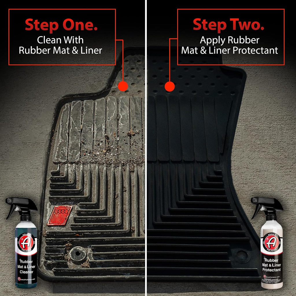 Adam's Polishes Rubber Mat & Liner Protectant (Cleaner & Protectant Combo)