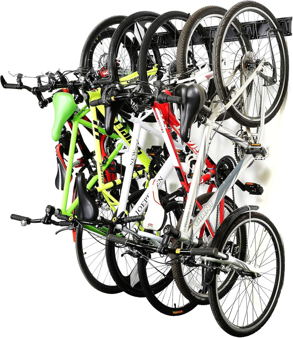 Ultrawall Stainless Steel Bike Storage Rack, 6 Bike Storage Hanger Wall Mount