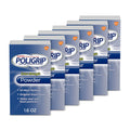 super poligrip denture adhesive powder, 1.6 ounces (pack, main product view