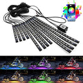 12pcs Motorcycle LED Underglow Kits,16 Million Colors A PP Control RGB Motorcycle LED Lights Sync to Music Waterproof DC12V.