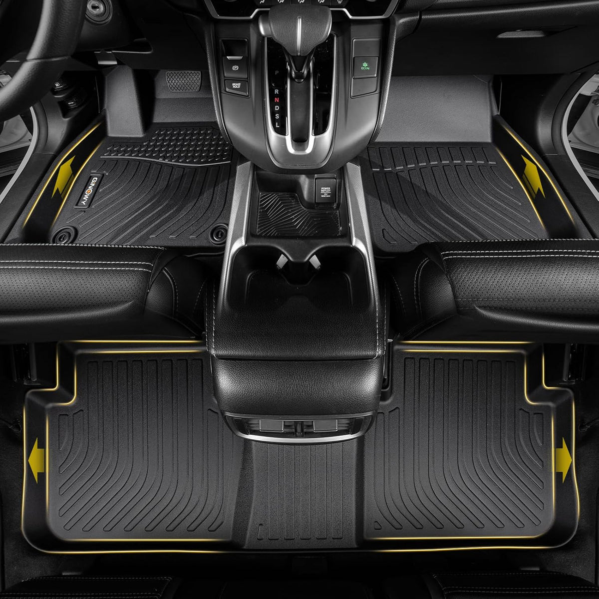 floor mats & cargo liner for nissan kicks, front angle view