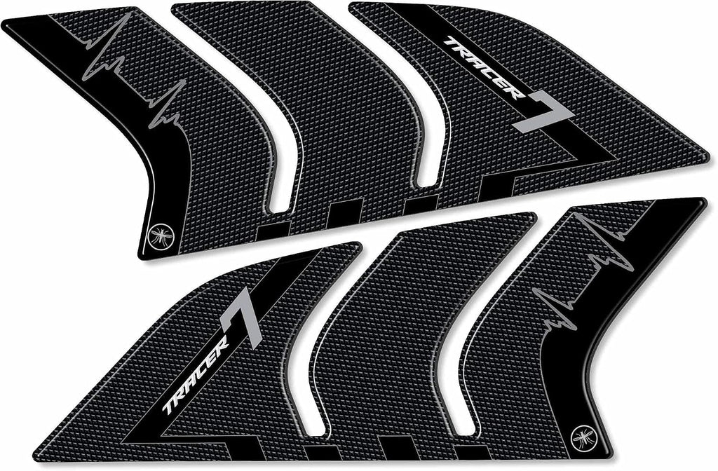 labelbike - 3D Stickers Motorcycle Fuel Tank Sides Protection and Decoration in Resin Compatible with Yamaha Tracer 7 from 2021