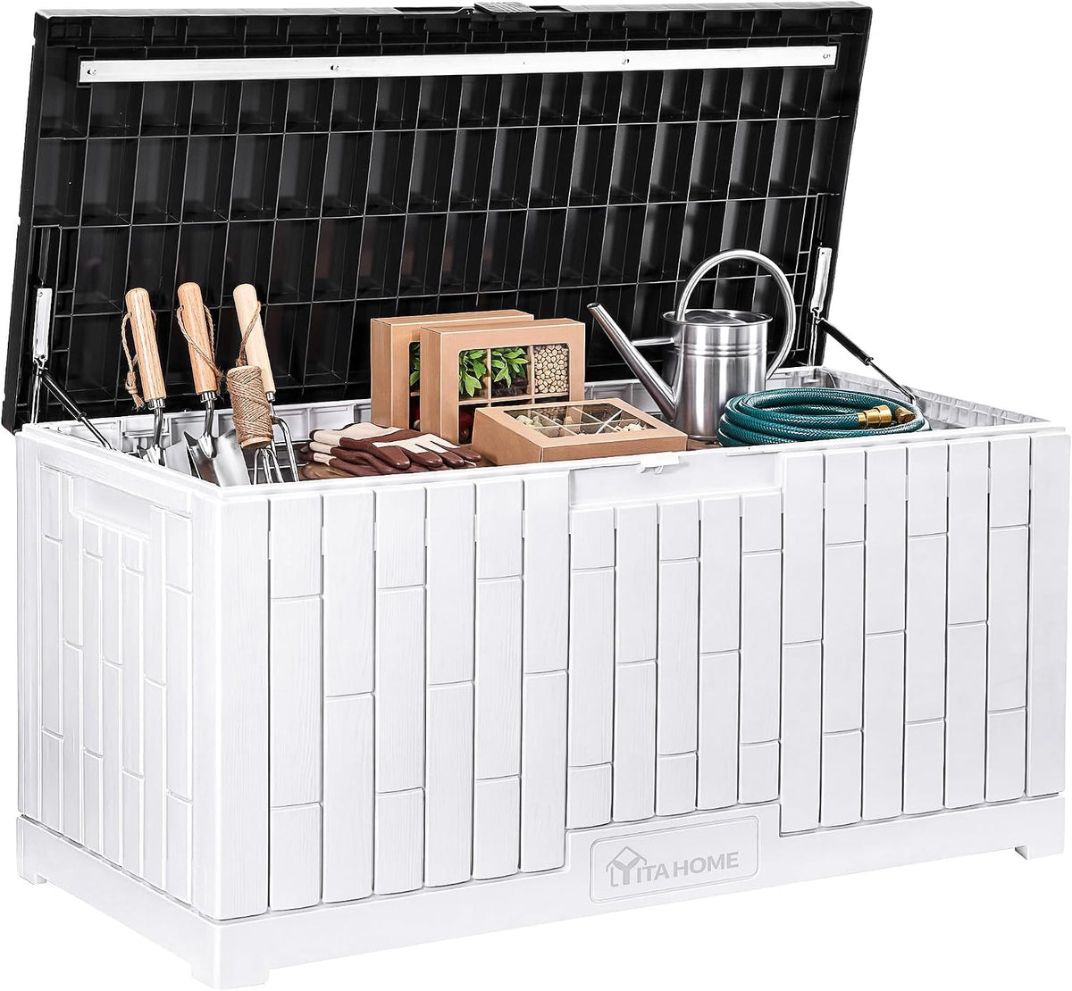 yitahome 120 gallon outdoor storage deck box, main product view