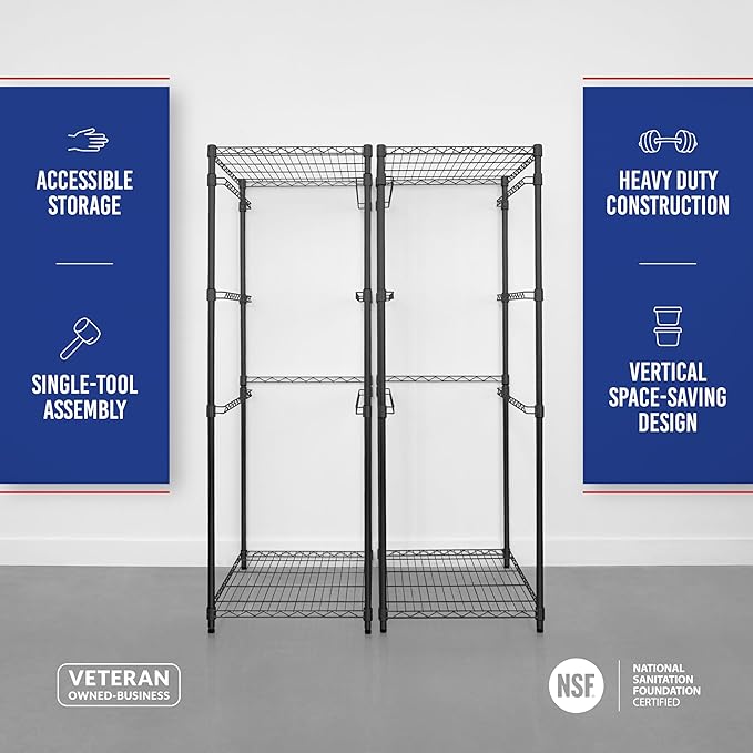 SafeRacks 2 Pack 5-Tier Steel Tote Rack - Image 7