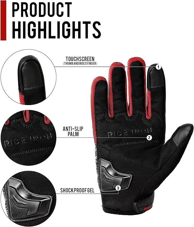 BORLENI Motorcycle Gloves Motorbike Glove - Image 2