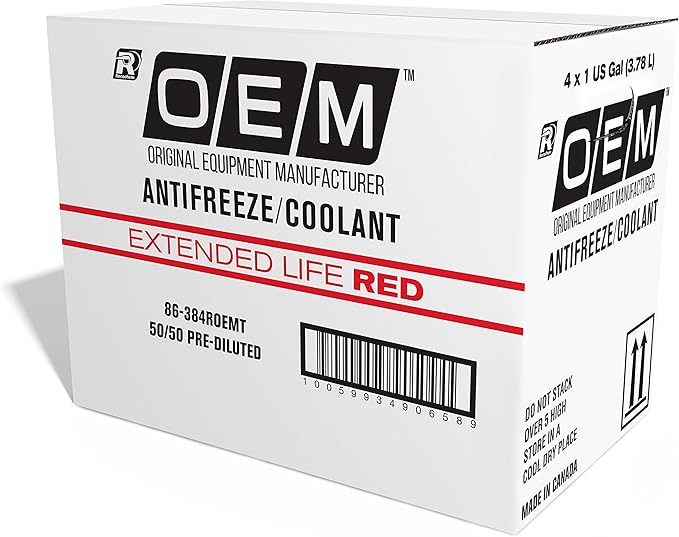 OEM Recochem Asian Vehicles Premium Antifreeze 50/50 Extended Life Coolant RED - Image 3