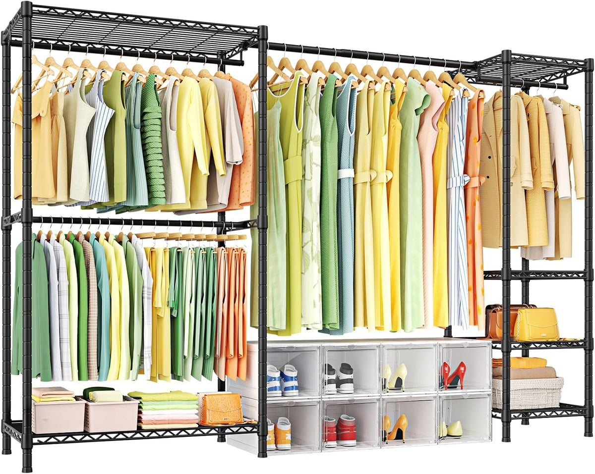 ulif e10 clothes rack（with stretchable hanger rod）freestanding clothing, main product view