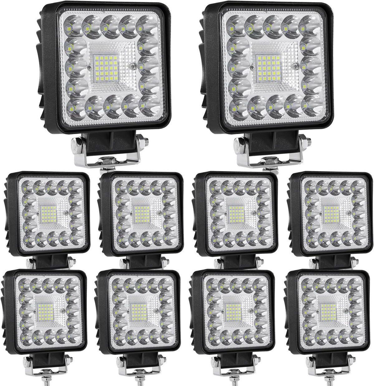 4 inch led work lights, 10pcs 120w 10000lm, main product view