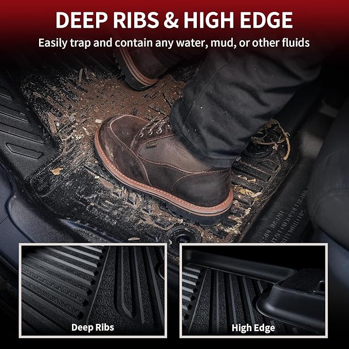 LASFIT Floor Mats&Trunk Mat for Toyota Camry 2025 Hybrid/LE/SE/XLE/XSE - Image 3