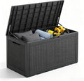 120 gallon deck box,lockable outdoor storage box gas, main product view