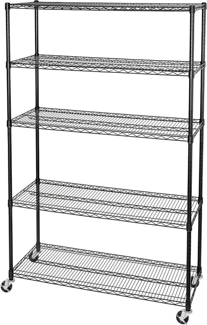 Seville Classics UltraDurable Heavy Duty NSF Solid Steel Wire Rack Storage Unit