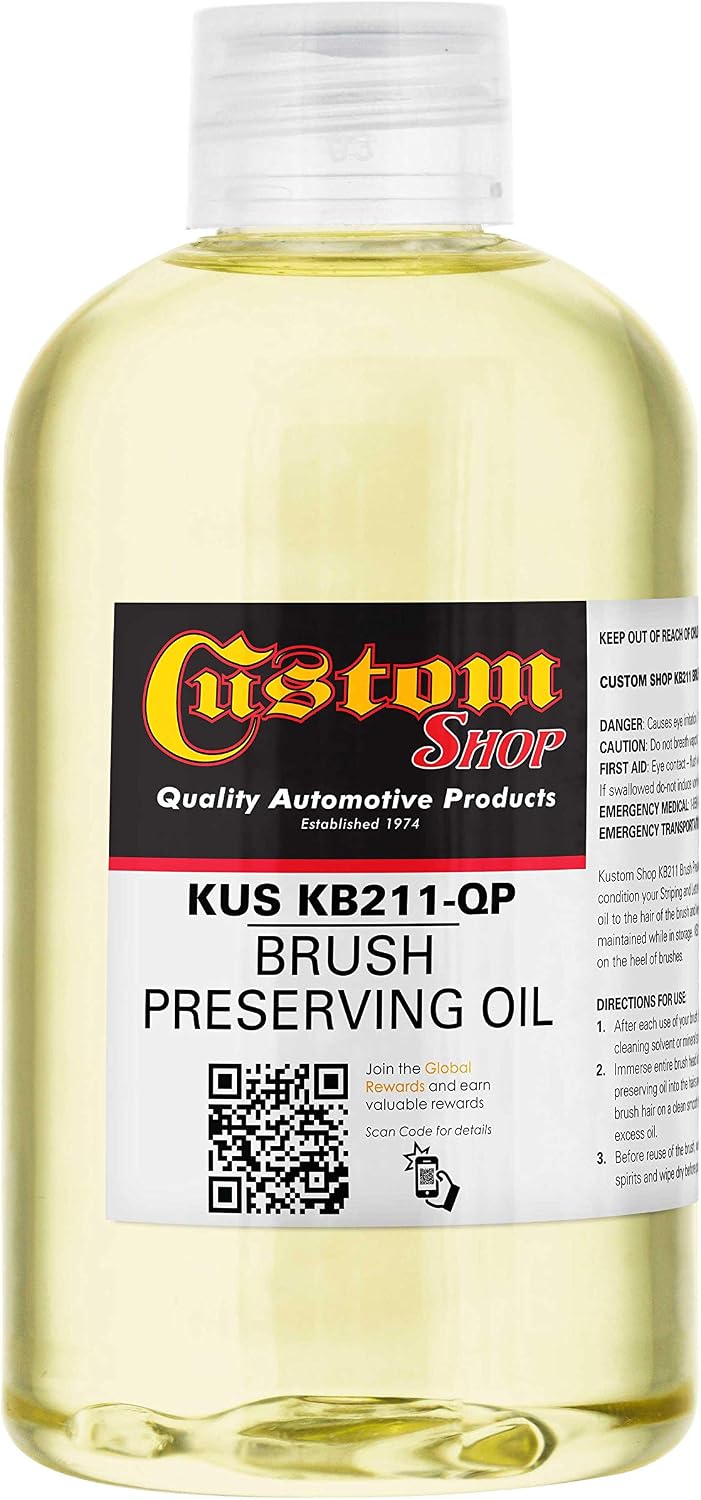 Custom Shop Pinstripe Paint Pinstriping Brush Preserving Oil