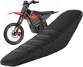 Gripper Seat Cover Compatible with Yozma IN10 Electric Dirt Bike - Non-Slip Striped Polyester Seat Cushion Protector for Ebike, Waterproof Motocross Upgrade Accessories for Off-Road Riding (Black)