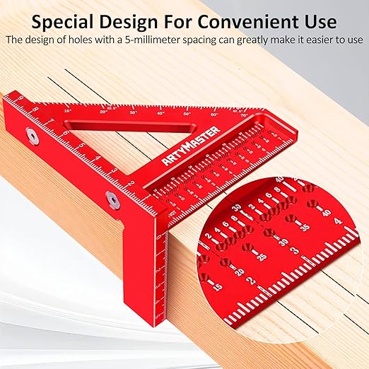 Mini 3D Multi-Angle Measuring Square Ruler, WT102C High Precision Hole Scribing - Image 4