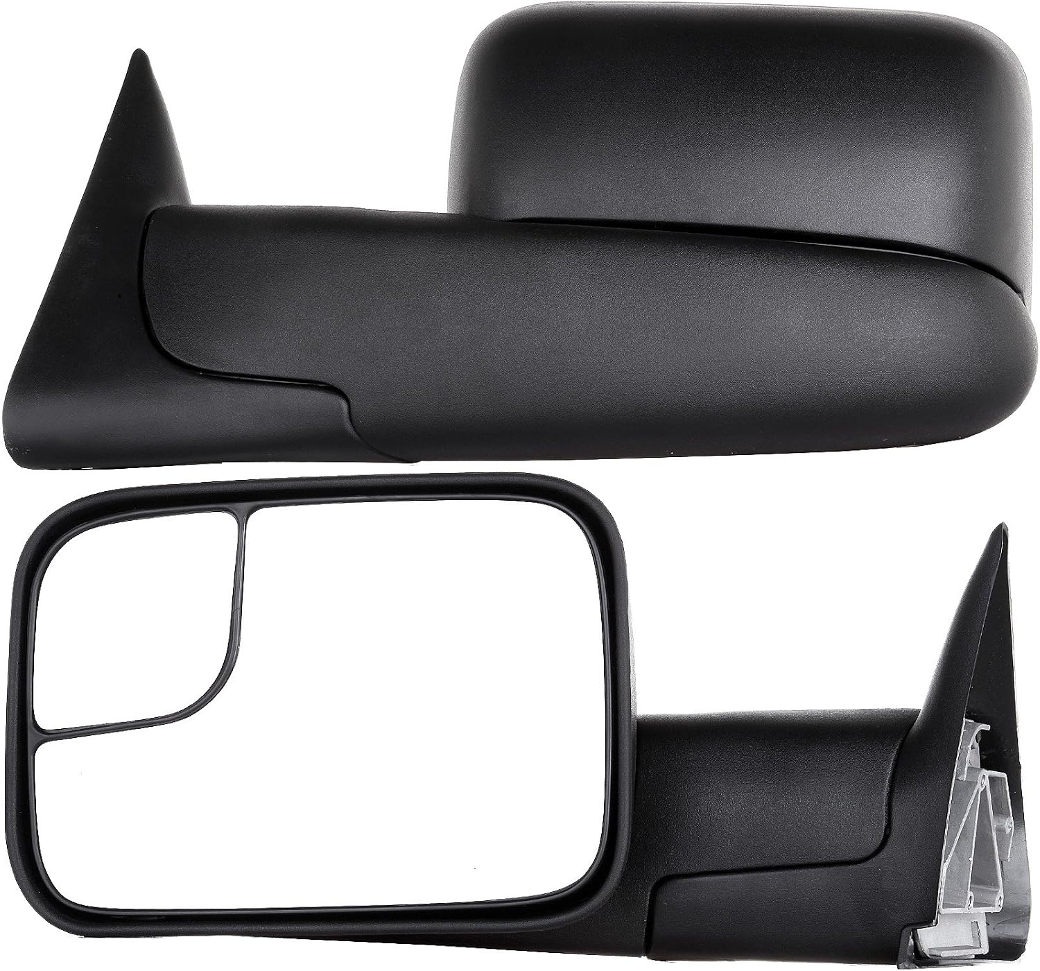 A Pair Towing Mirrors Fits 1994-2001 for Dodge for Ram 1500 2002 for Dodge for Ram 2500 for Dodge for Ram 3500, Manual Adjusted View Mirror