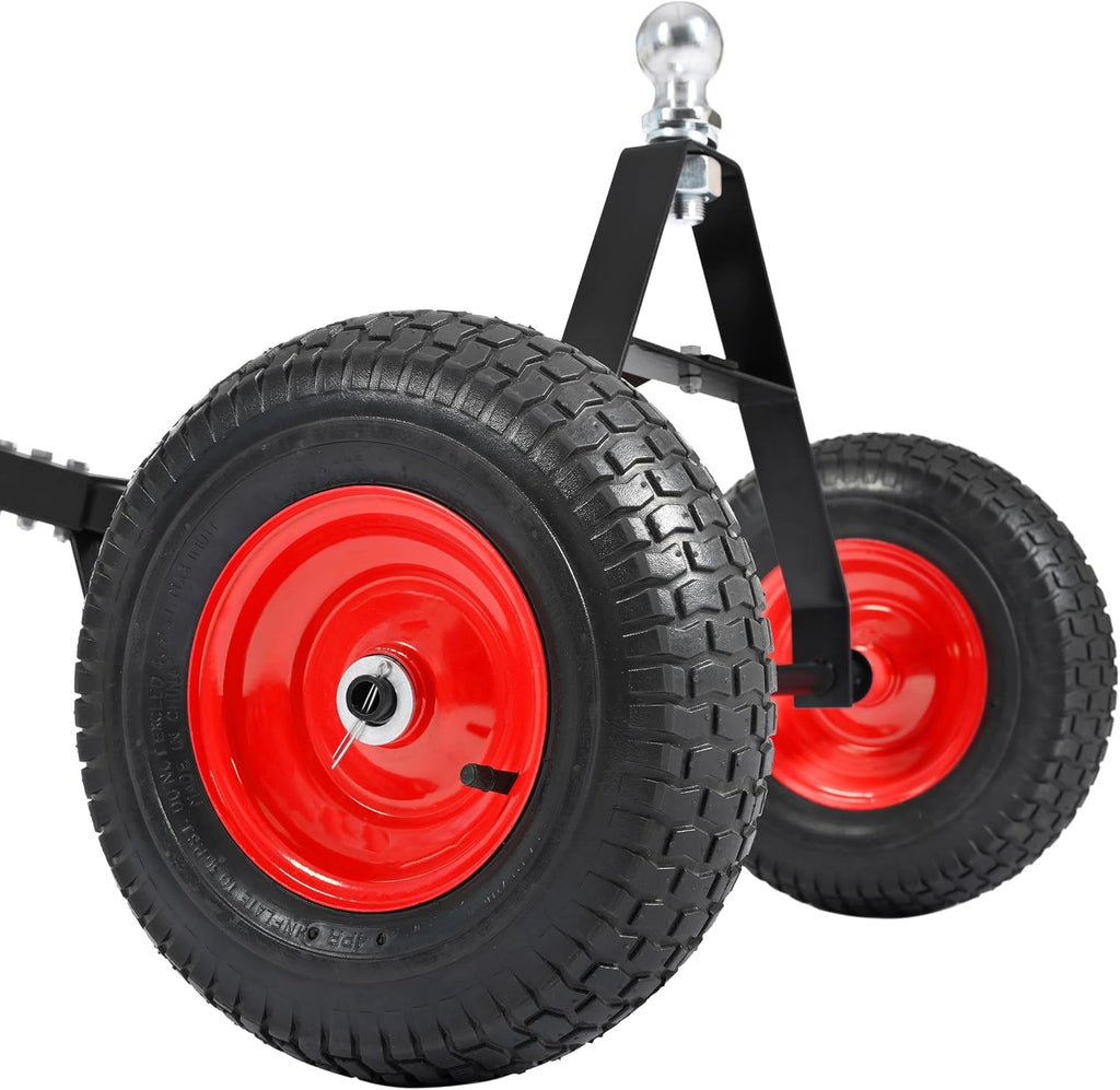 600LBS Capacity Trailer Dolly with 2 Inch Ball, Black Powder Coated Steel Trailer Mover Dolly for Trailer Boat Watercraft Jet Ski Moving