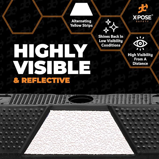 Xpose Safety 72" Heavy Duty Rubber Parking Stopper – Bulk 2 Full Pallets 100 - Image 4