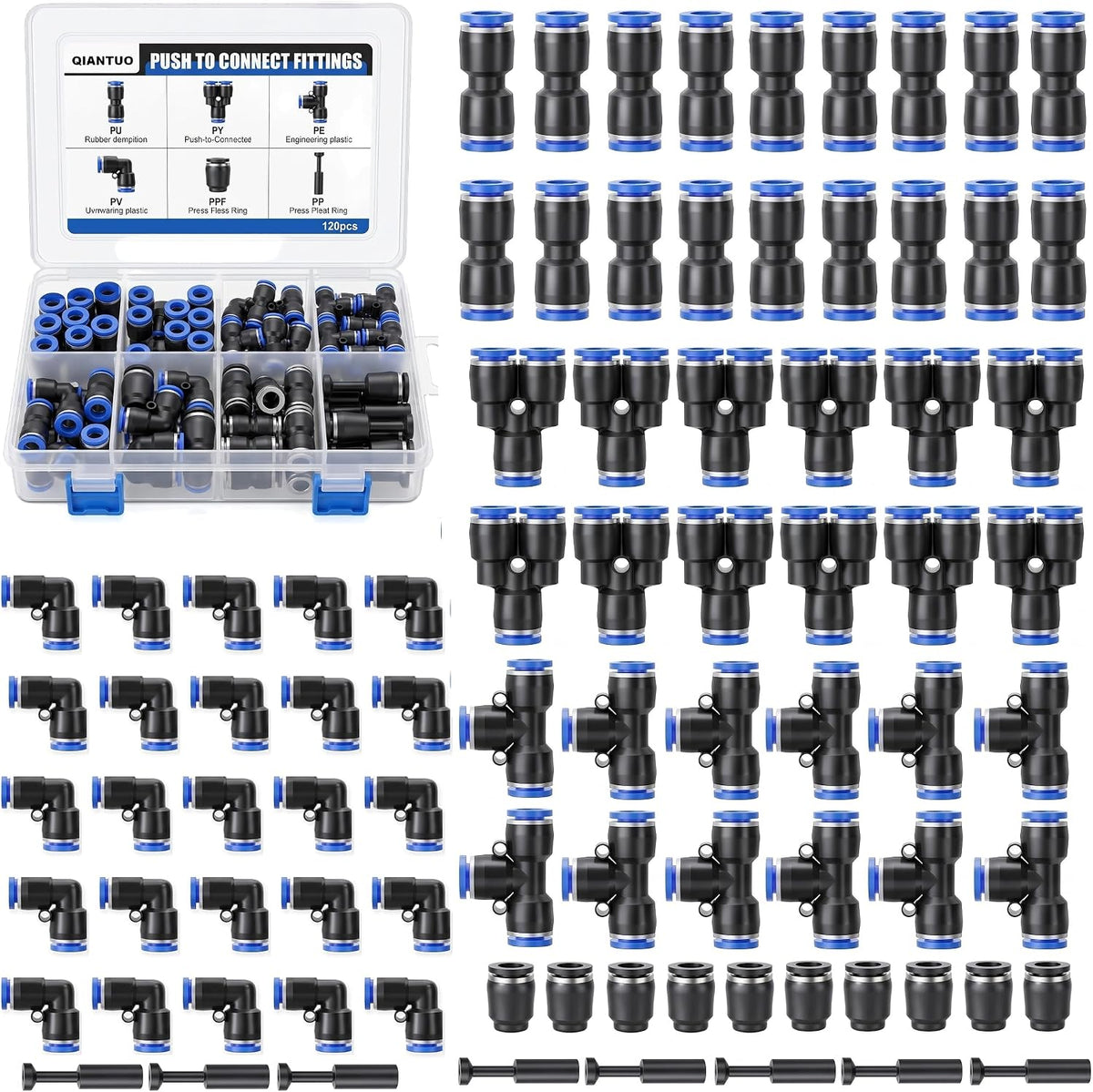 quick connect air hose fittings kit,quick release pneumatic, main product view