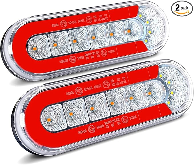 Agrieyes 6 Inch Oval LED Trailer Lights, Submersible Boat Trailer Light by Agrieyes