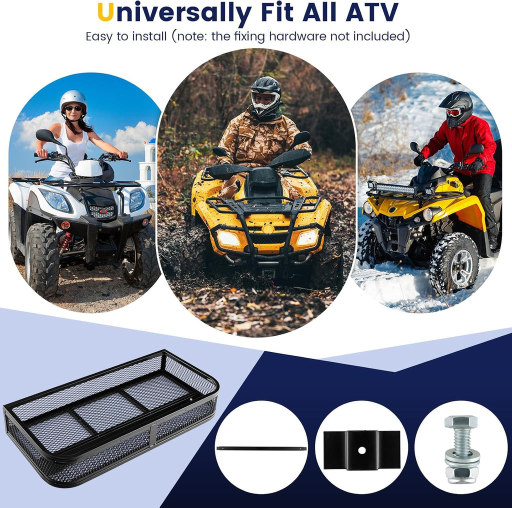 ATV Front Loading Basket | Luggage rack basket, 92 x 44 x 16.5 cm