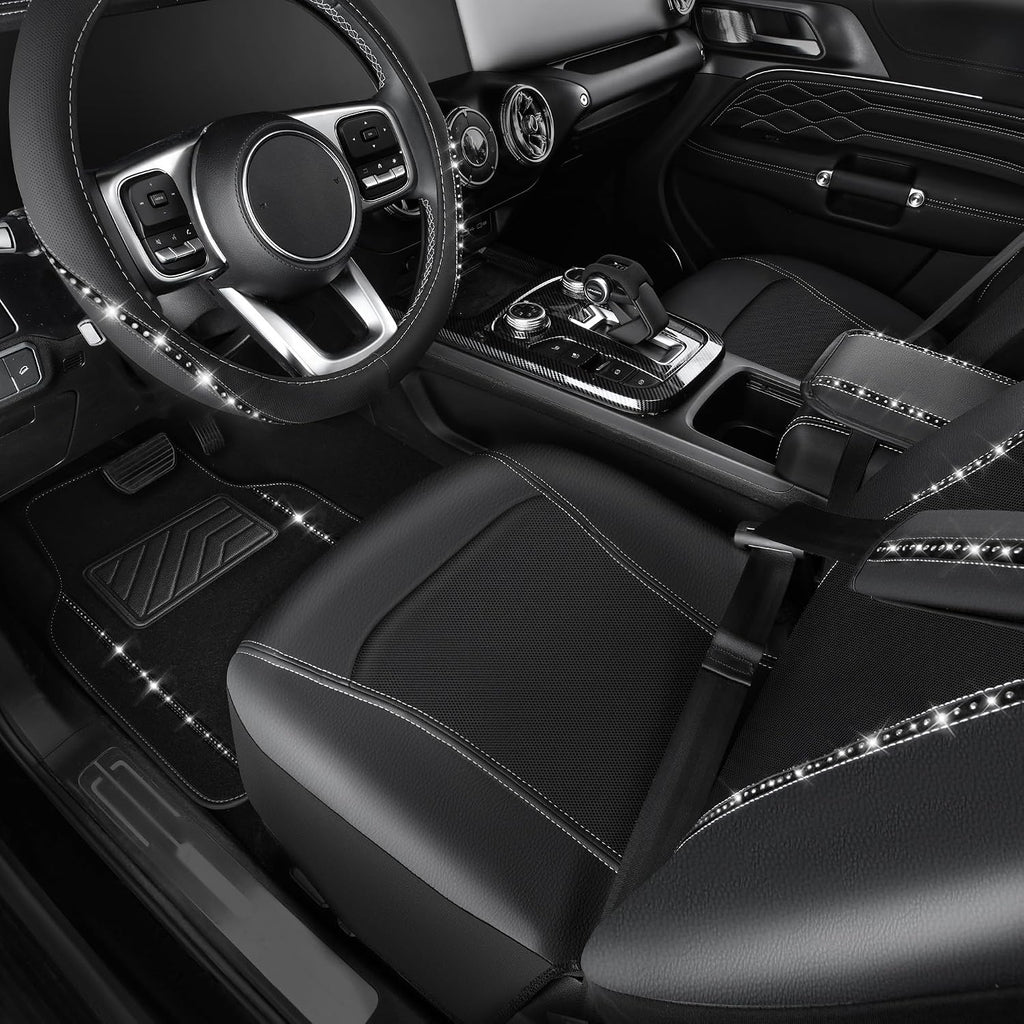 car pass 14 pcs bling diamond car accessories, close-up detail