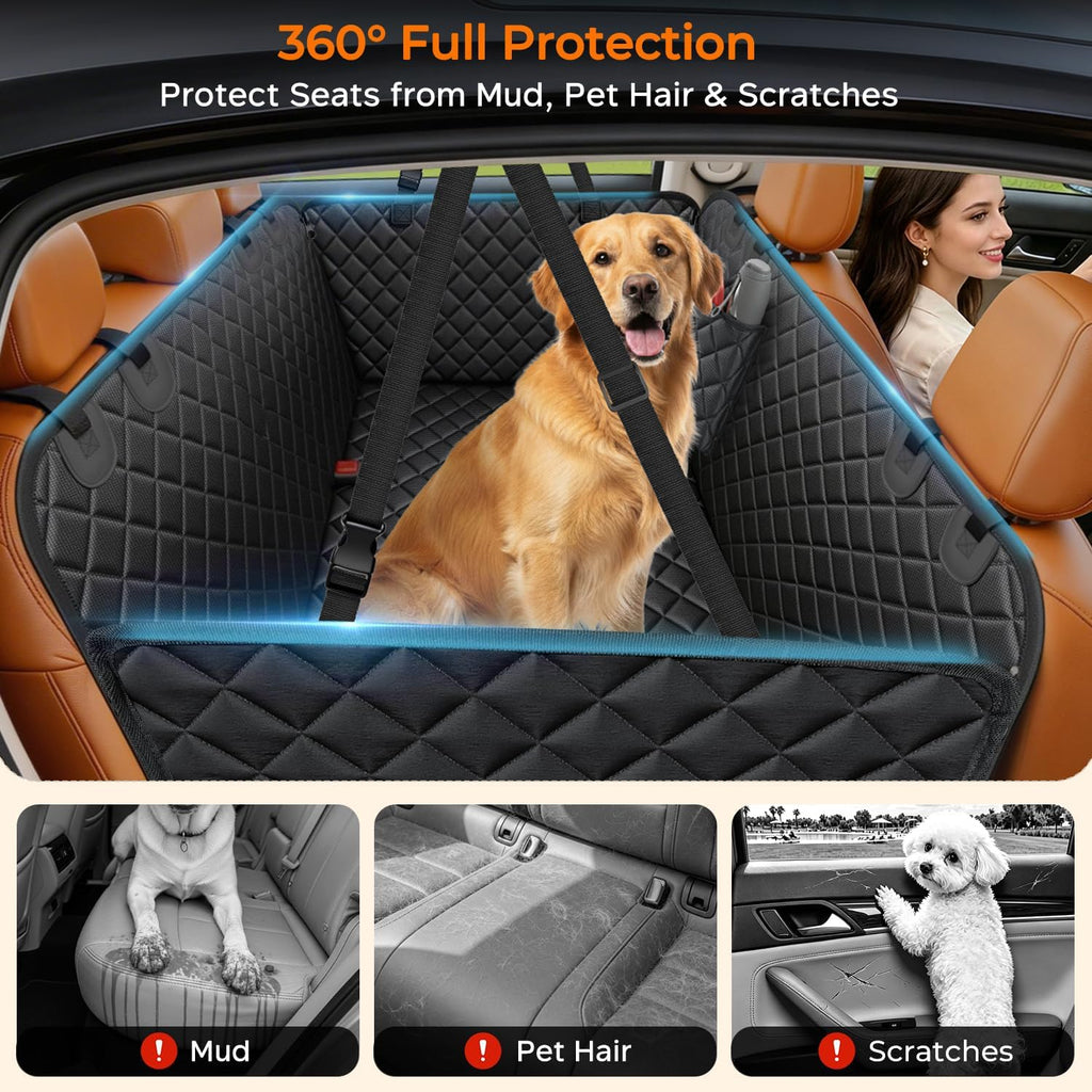 urpower dog car seat cover for back seat shown in use