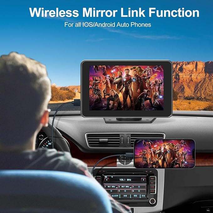 Portable Apple Carplay/Android Auto Screen - Image 3