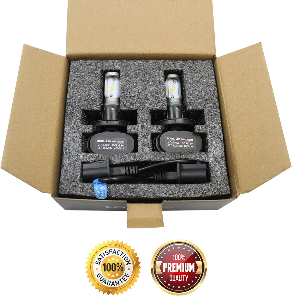 Premium LED Upgrade Kit - H13/9008 LED Headlight Kit - Compatible with Polaris - Ranger - RZR General – 2 Pack Low and High Beam Lamp Set – Fan Less 4000LM LED Replacement Bulb Kit